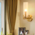 Modern brass crystal wall sconce bedroom 220v-240v light fixture