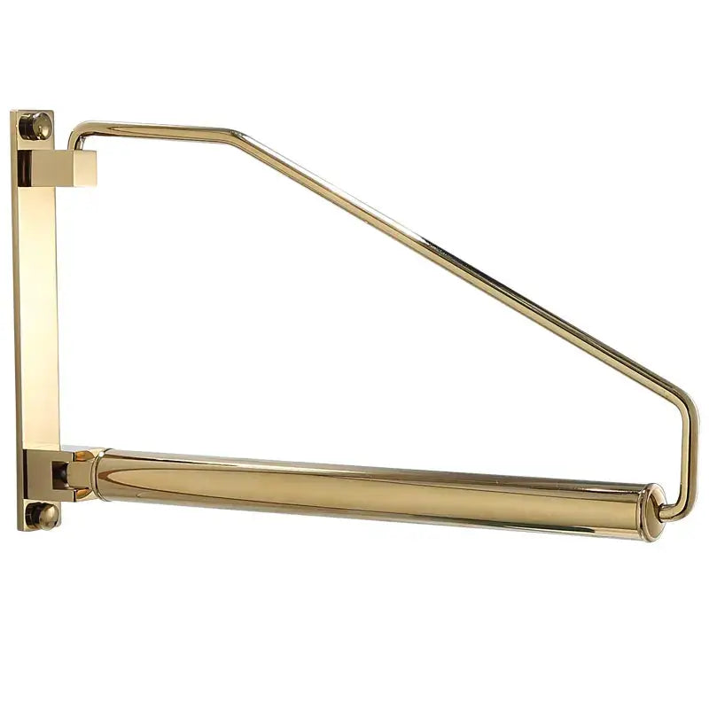 Modern brass gold wall clothing rack bedroom hanging organizer