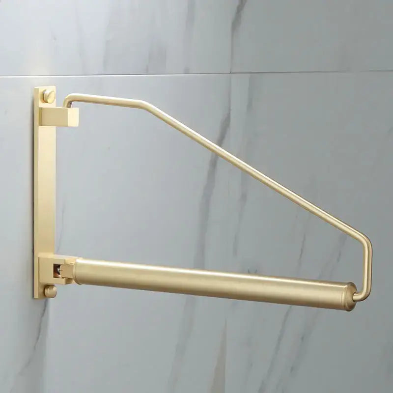 Modern brass gold wall clothing rack bedroom hanging organizer
