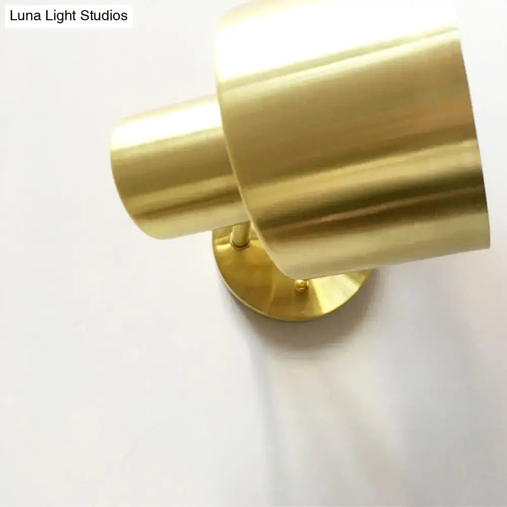 Modern brass grenade shade wall light – corridor adjustable arm sconce