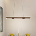 Modern bronze rectangular pendant light kitchen white light led