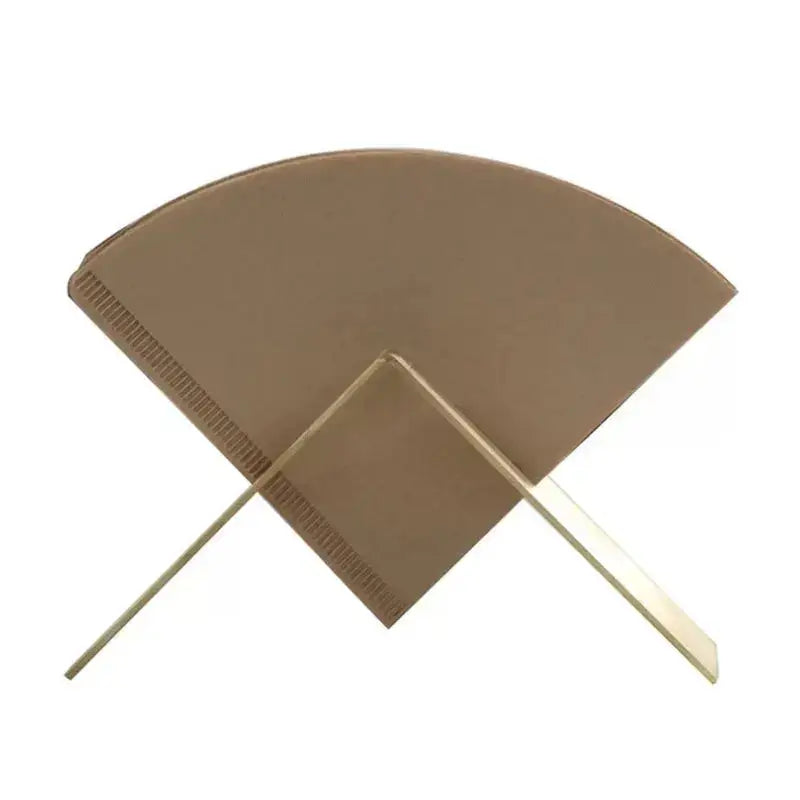 Modern brown coffee filter holder metallic kitchen storage rack