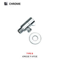 Modern brushed gold angled dual outlet toilet filling valve bathroom