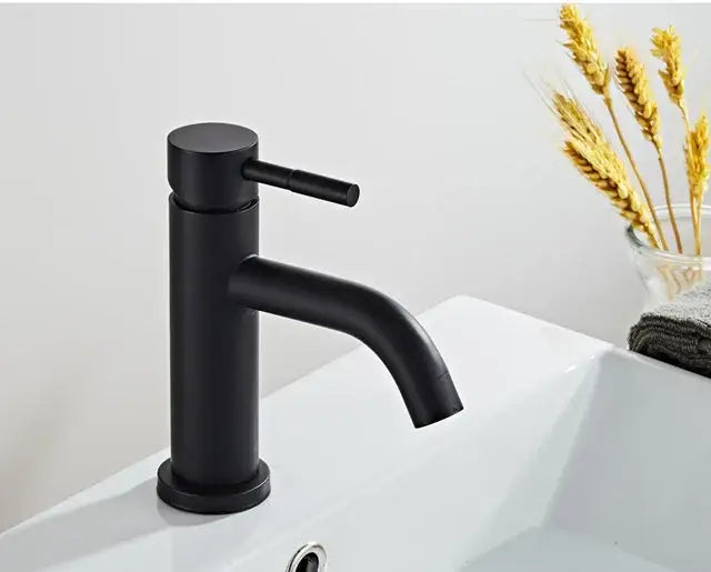 Modern brushed gold basin faucet bathroom single handle mixer