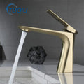 Modern brushed gold basin faucet bathroom water mixer crane