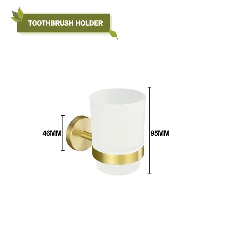 Modern brushed gold bath hardware set bathroom accessories