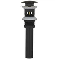 Modern brushed gold & black basin faucet kitchen rotating tap