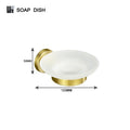 Modern brushed gold brass bathroom accessories set for bathroom