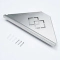 Modern brushed gold stainless steel triangle rack shower storage bathroom