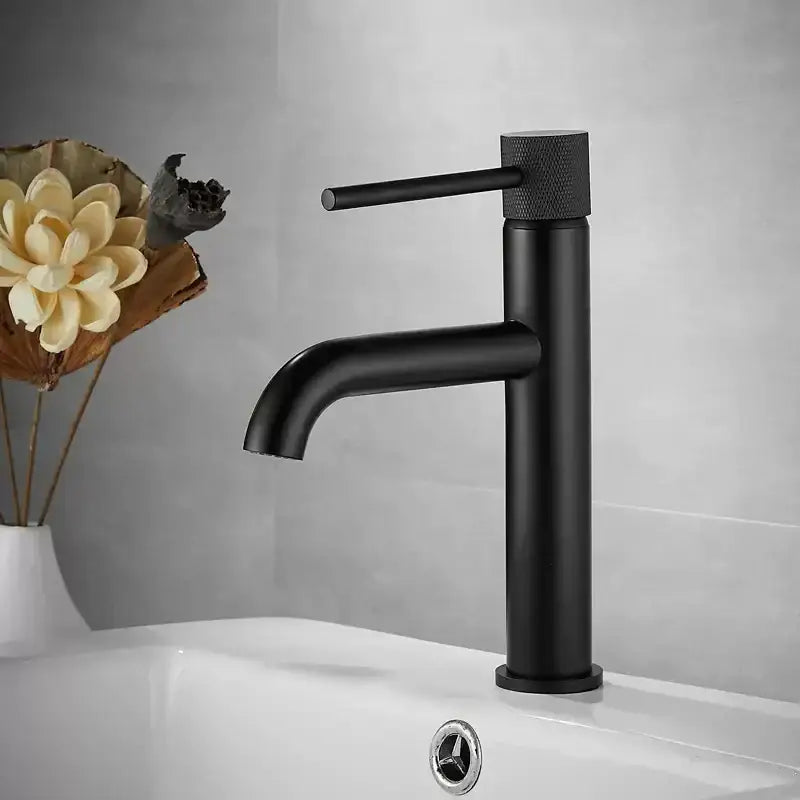 Modern brushed gold swivel faucet bathroom basin sink crane