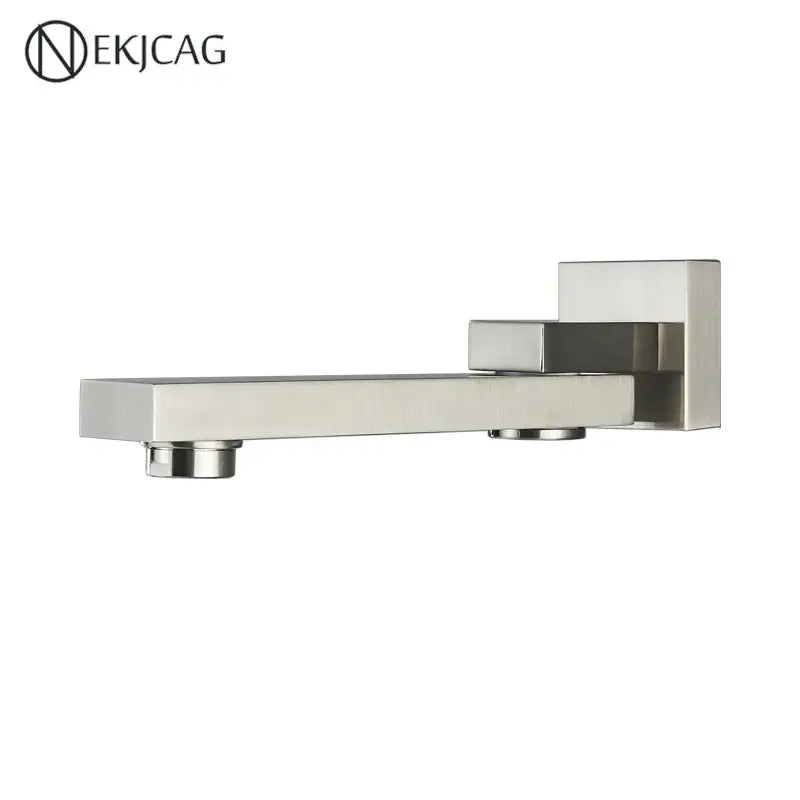 Modern brushed gold wall mounted basin faucet bathroom mixer rotating spout