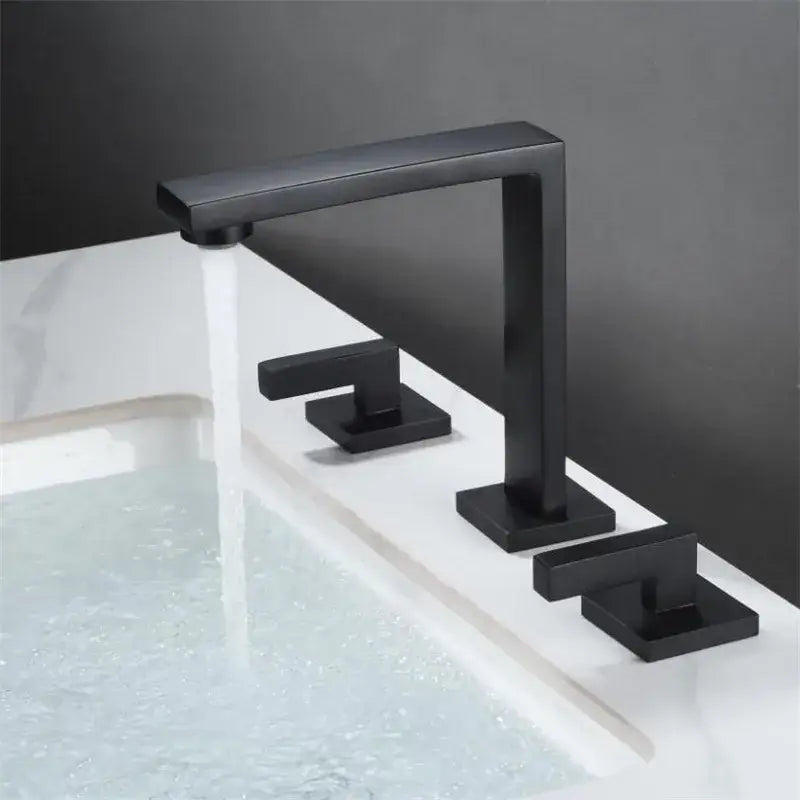 Modern brushed gold waterfall basin faucet bathroom sink fixture