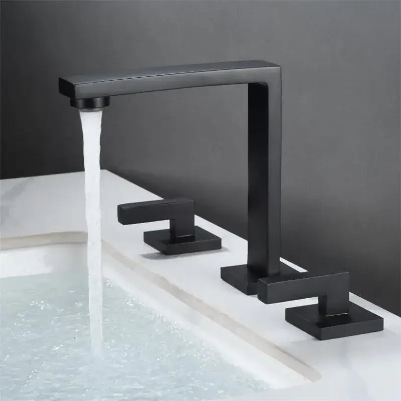 Modern brushed gold waterfall basin faucet bathroom sink fixture