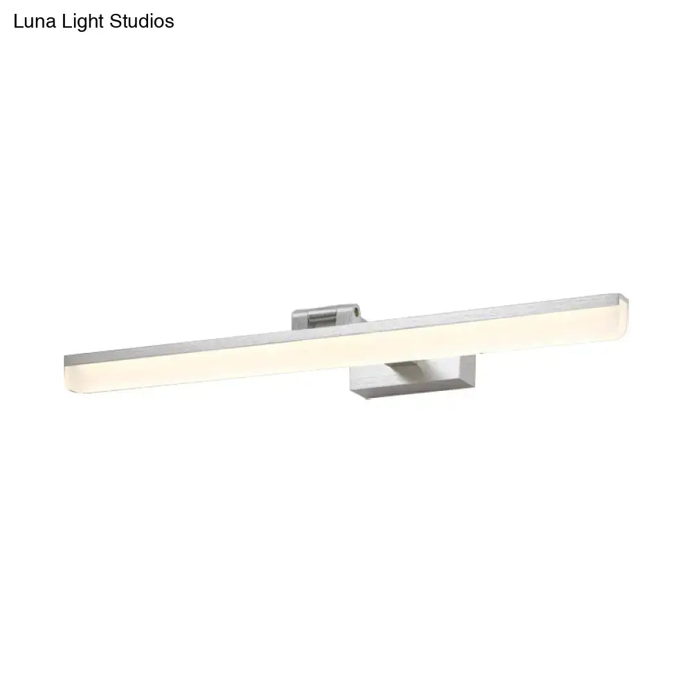 Modern brushed metal led vanity sconce bathroom light 110v-120v