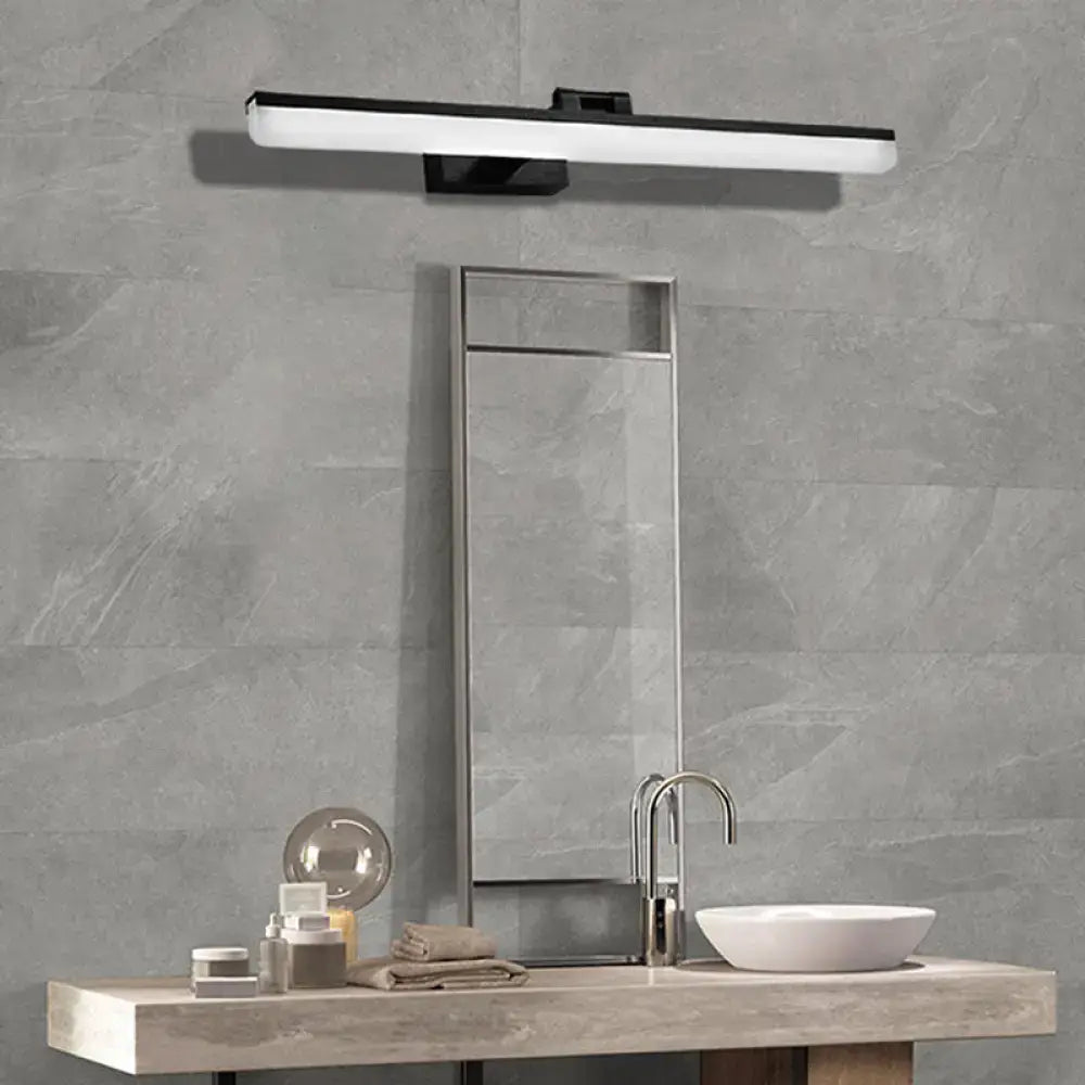Modern brushed metal led vanity sconce bathroom light 110v-120v