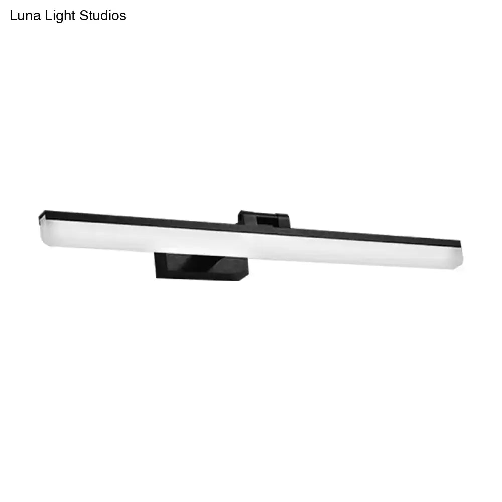 Modern brushed metal led vanity sconce bathroom light 110v-120v