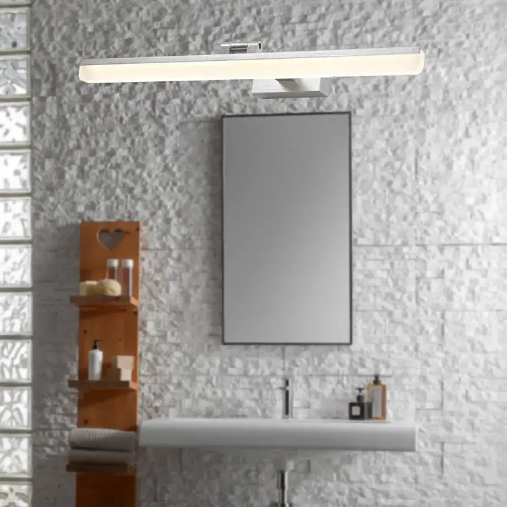 Modern brushed metal led vanity sconce bathroom light 110v-120v