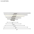 Modern brushed nickel led wall light fixture bathroom vanity sconce