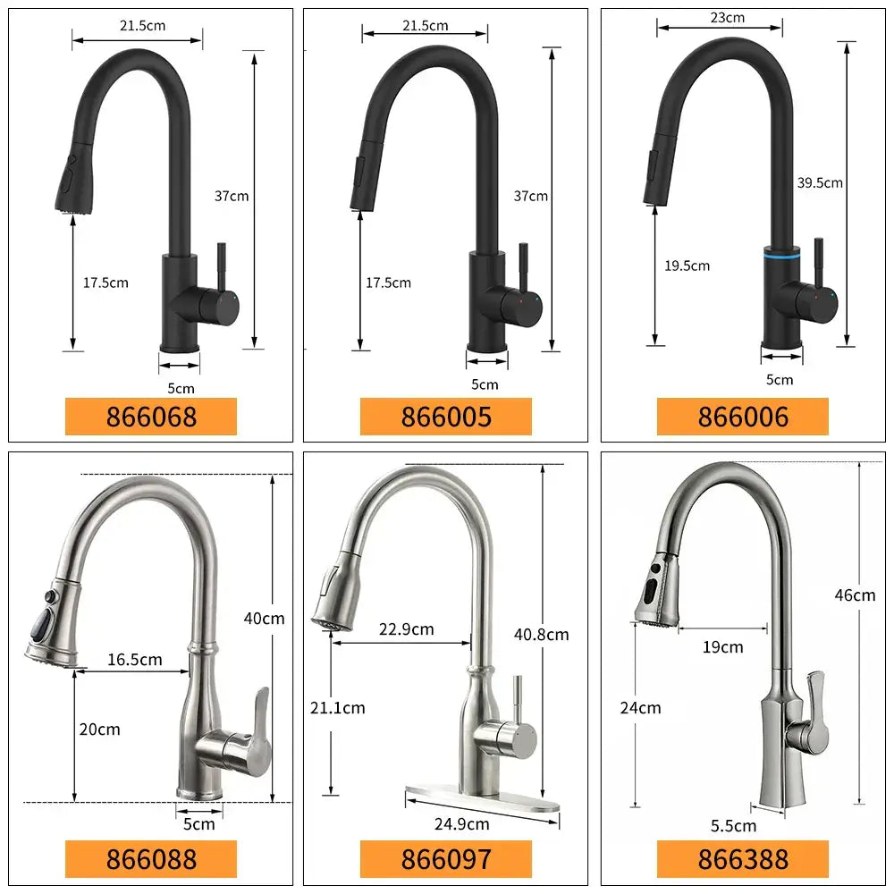 Modern brushed nickel pull out kitchen faucet