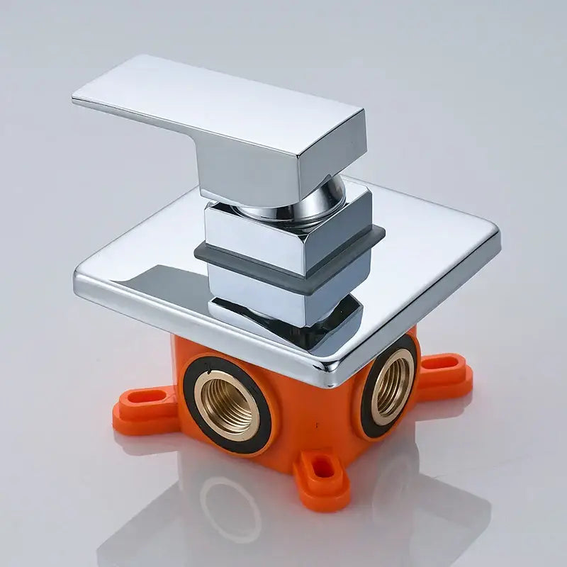 Modern brushed nickel shower mixer valve bathroom faucet