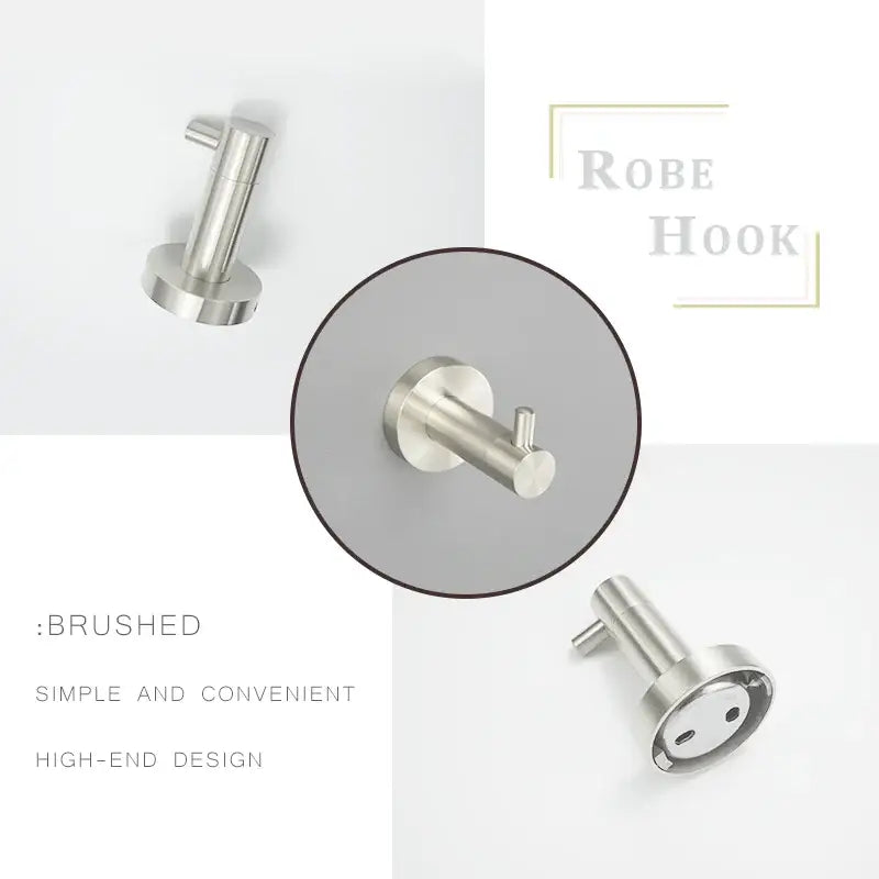 Modern brushed nickel stainless steel hardware set bathroom towel bar
