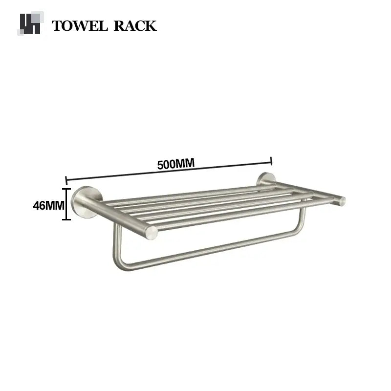 Modern brushed nickel stainless steel hardware set bathroom towel bar
