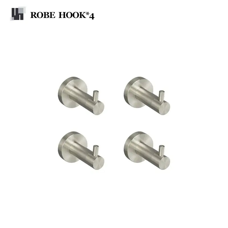 Modern brushed nickel stainless steel hardware set bathroom towel bar