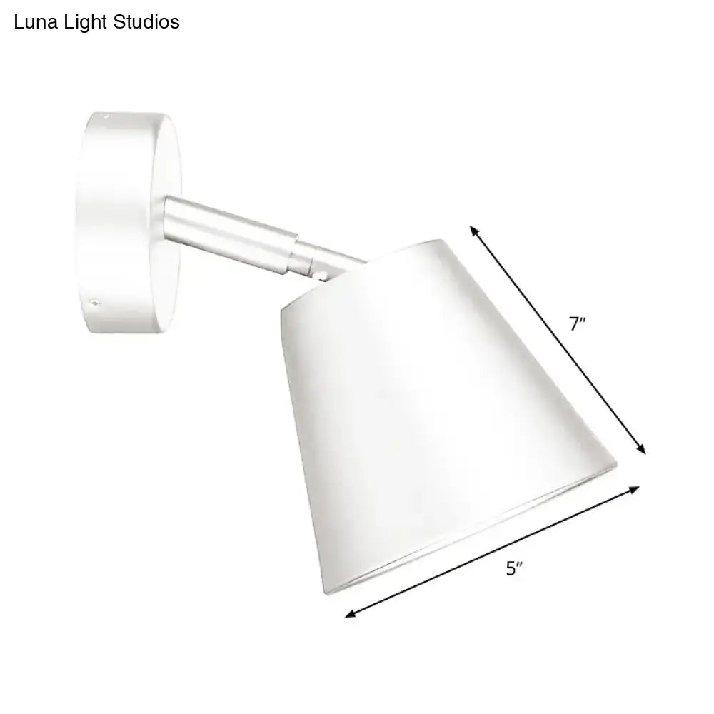 Modern brushed nickel tapered wall sconce bathroom light