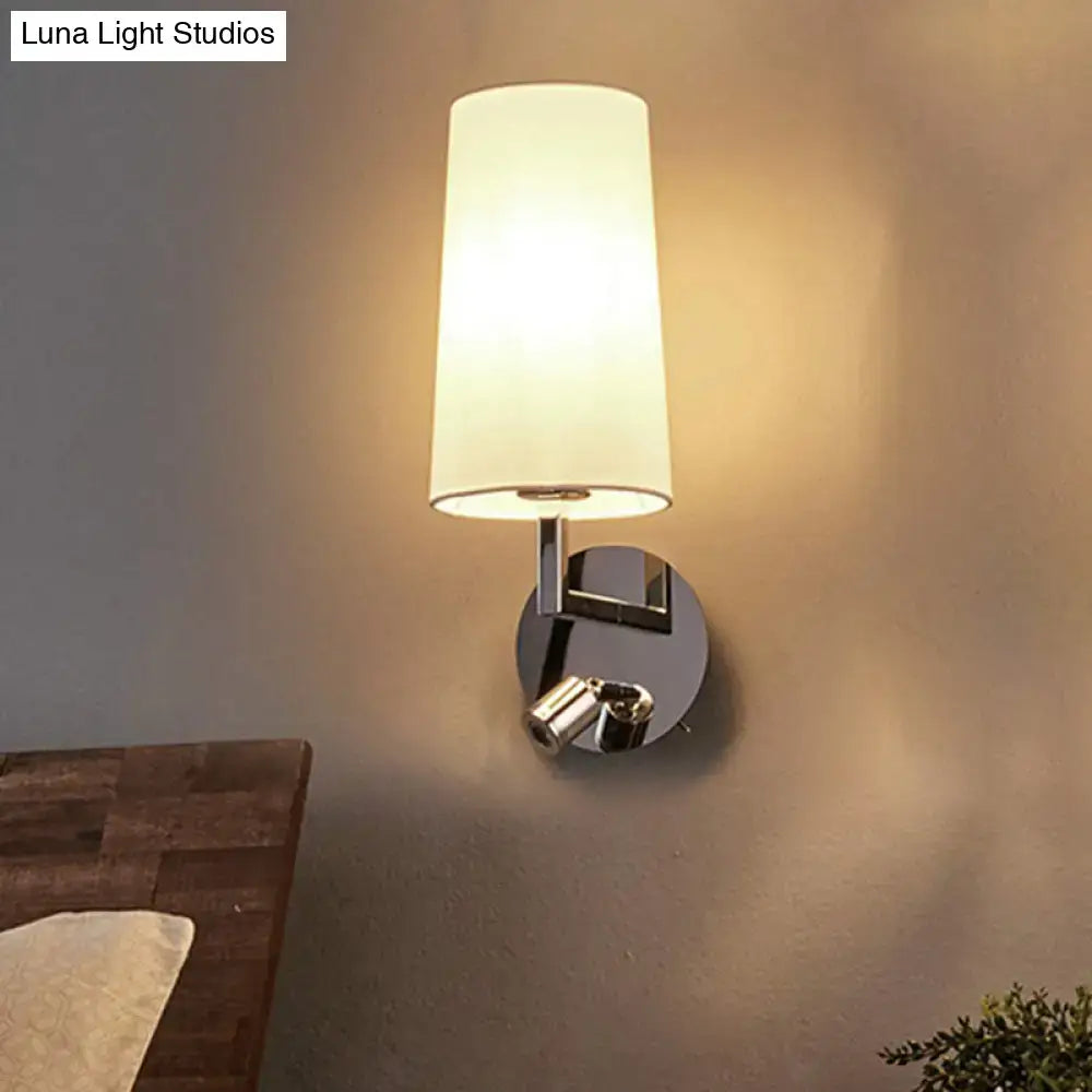 Modern brushed nickel wall sconce bedroom e26 e27 direct wired electric