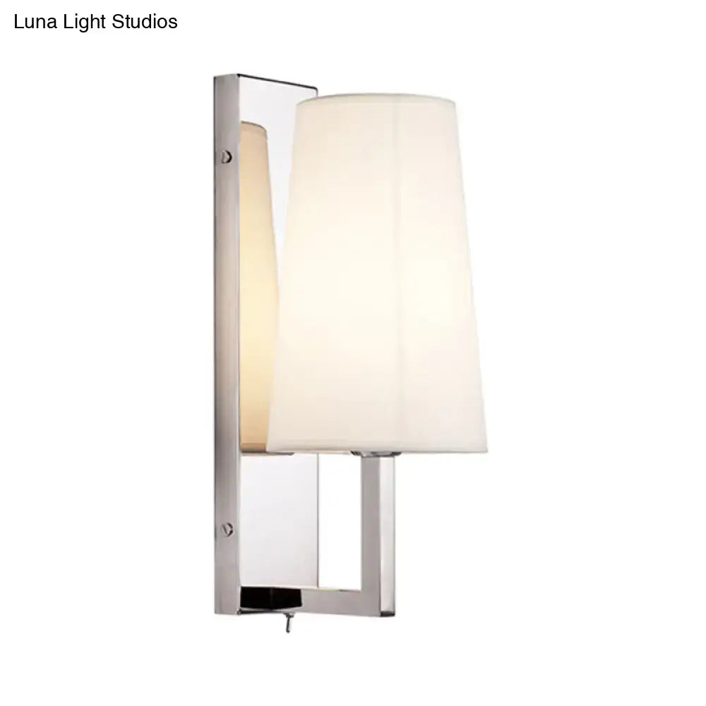 Modern brushed nickel wall sconce bedroom e26 e27 direct wired electric