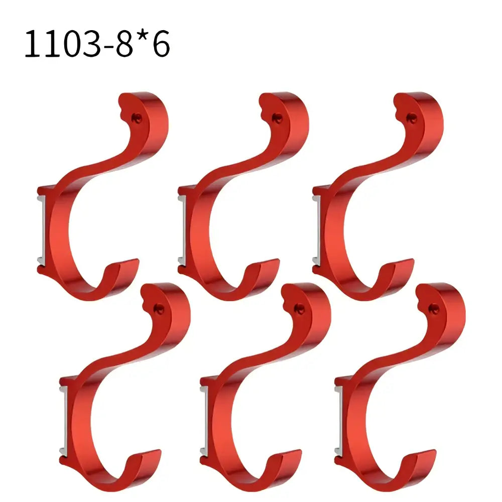 Modern candy color aluminum finish wall hooks – kitchen organizer