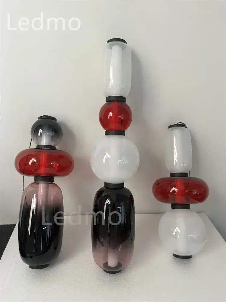 Modern candy glass ceiling hanging chandelier for loft living room