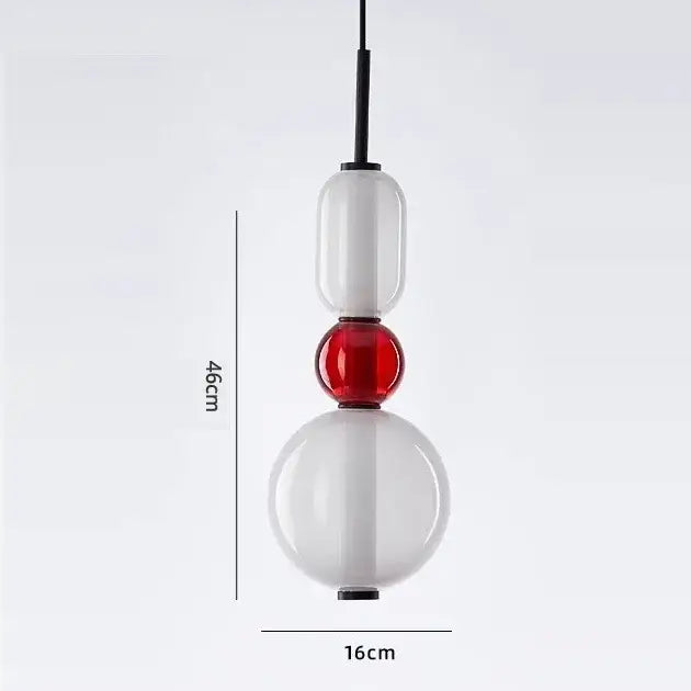 Modern candy glass ceiling hanging chandelier for loft living room