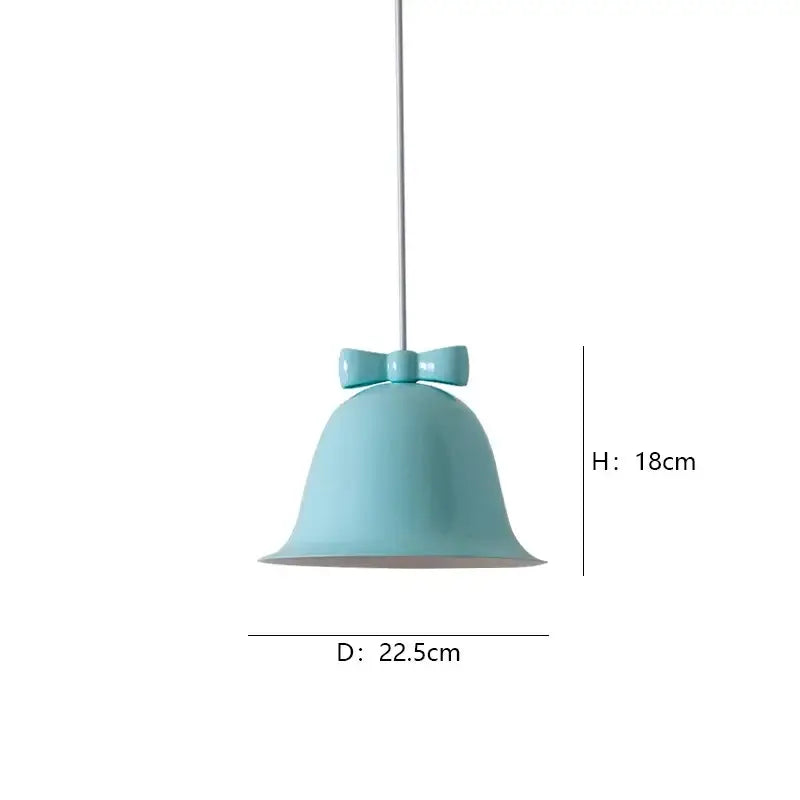 Modern ceramic bowknot bell led lighting fixture for dining room