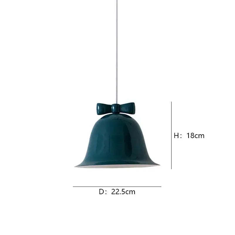 Modern ceramic bowknot bell led lighting fixture for dining room