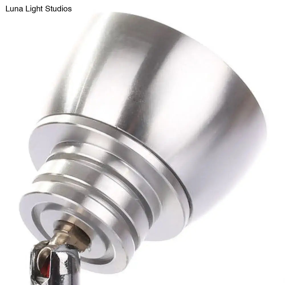 Modern chrome adjustable spotlight wall sconce bedroom white light