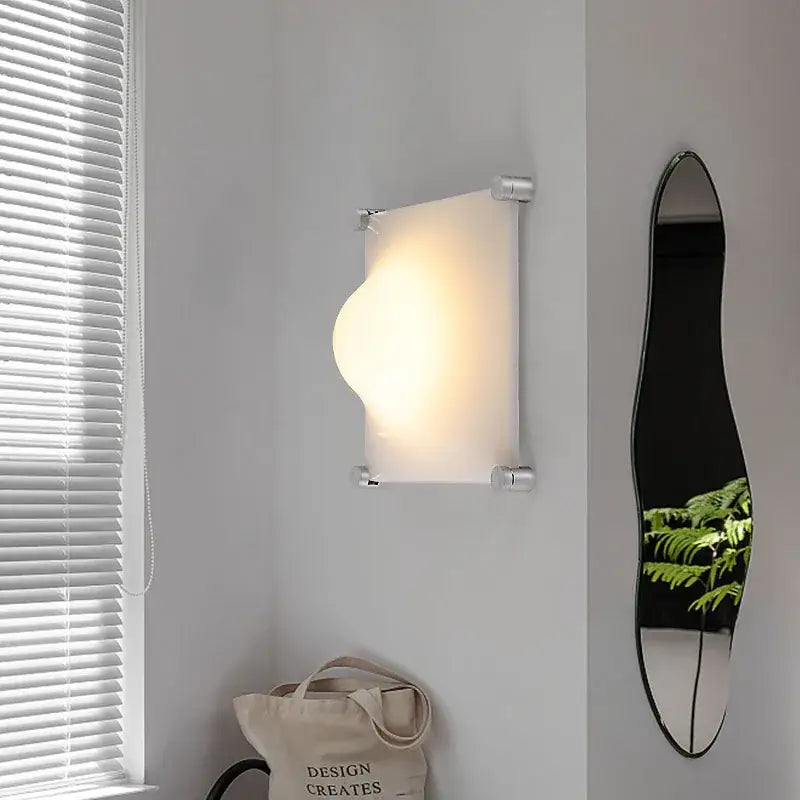 أباليك حائط بتصميم البولا من الكروم والزجاج بتصميم عصري مصابيح غرفة نوم