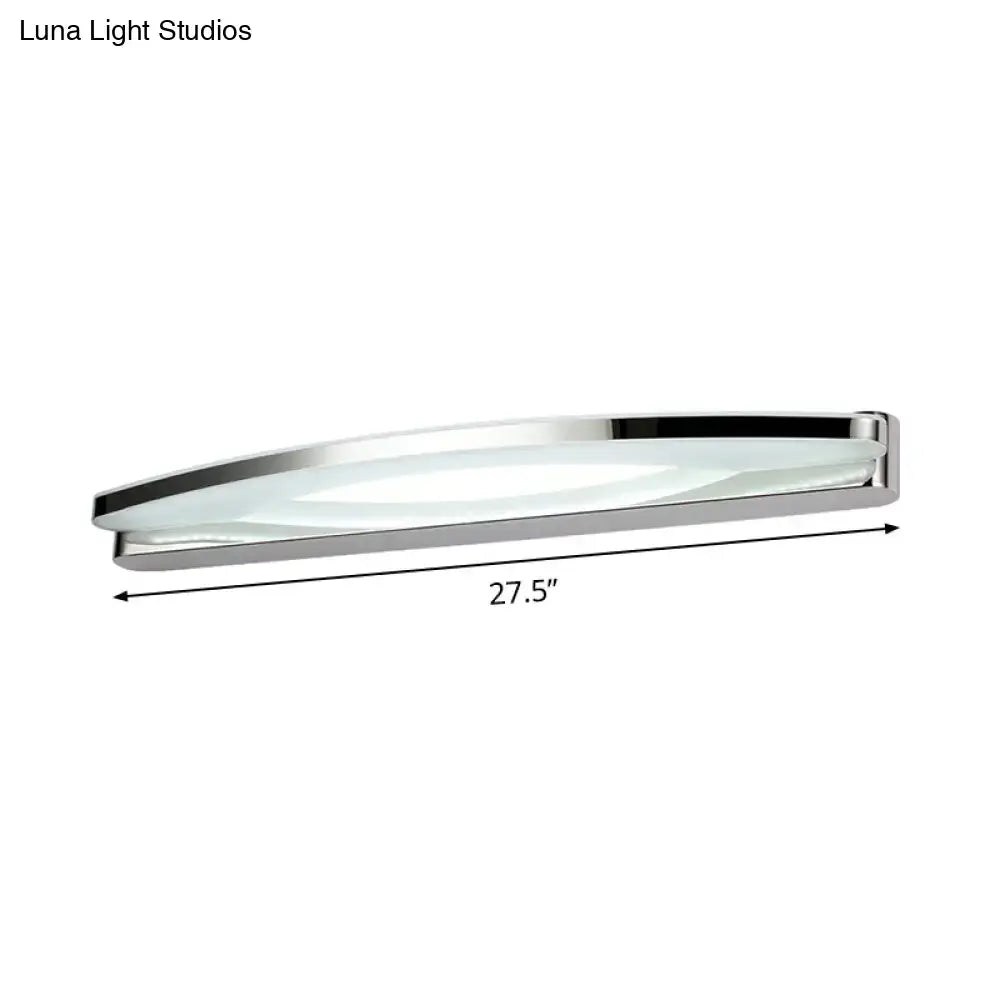 Modern chrome arched led vanity light bathroom wall sconce 110v-120v