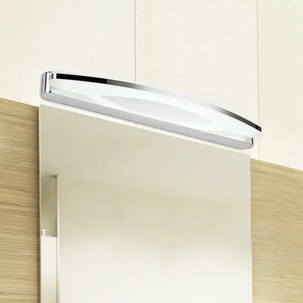Modern chrome arched led vanity light bathroom wall sconce 110v-120v