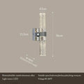 Modern chrome bubble crystal led wall lamp for bathroom living room