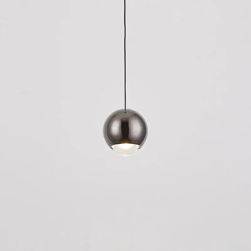 Modern chrome & copper ball pendant light dining room led chandelier