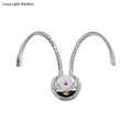 Modern chrome crystal arch wall sconce bedroom warm white light