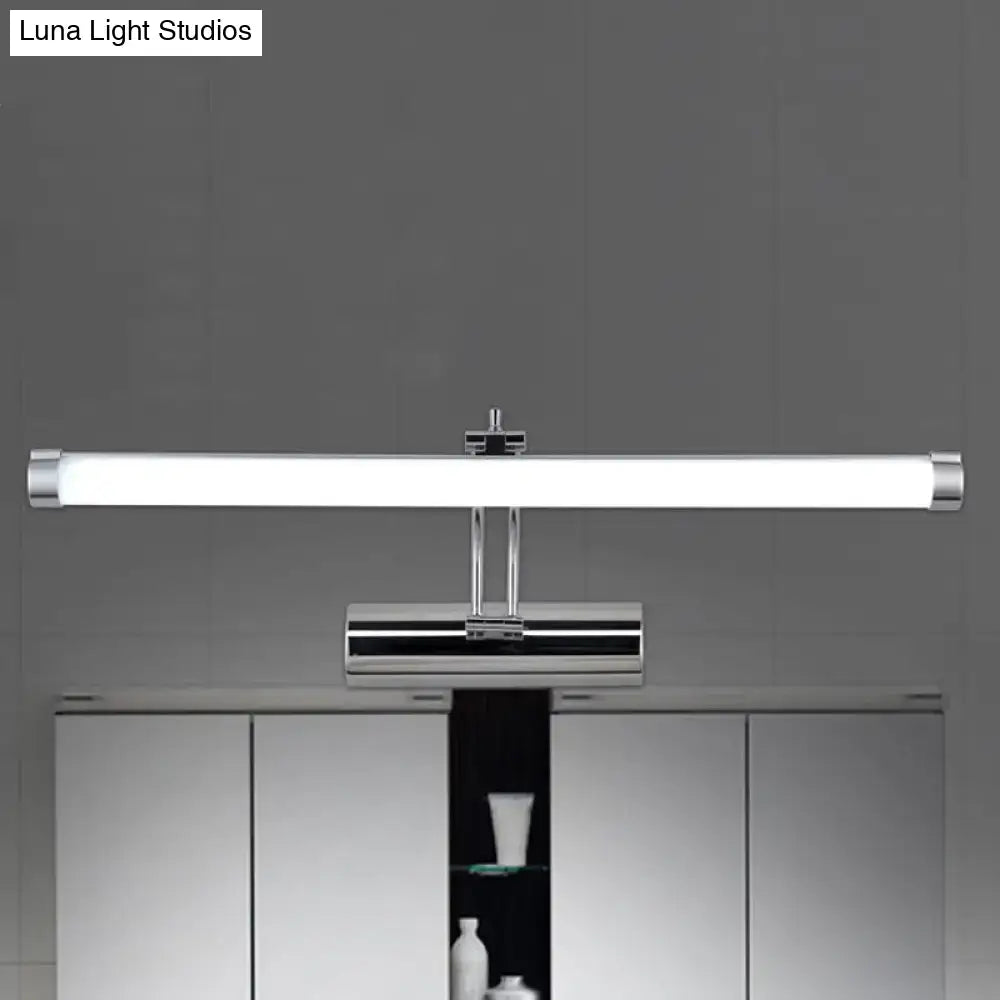 Modern chrome led indoor vanity light bathroom wall sconce