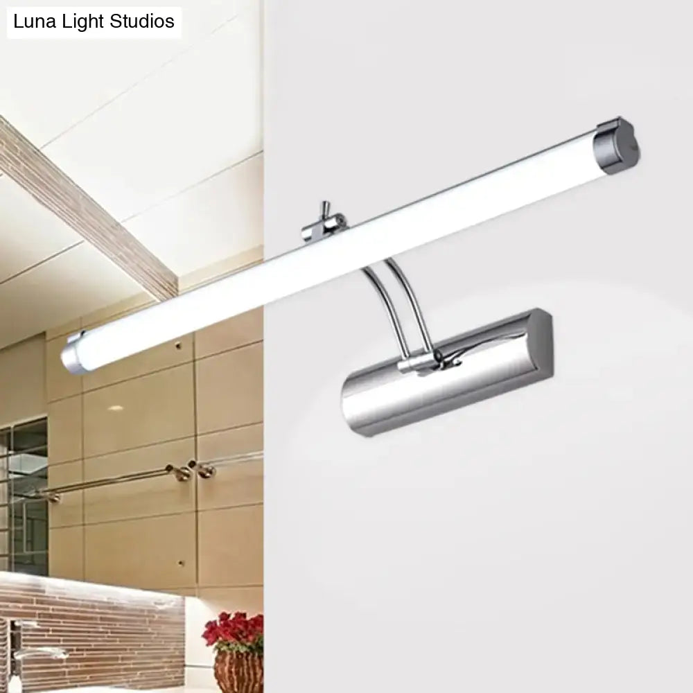 Modern chrome led indoor vanity light bathroom wall sconce