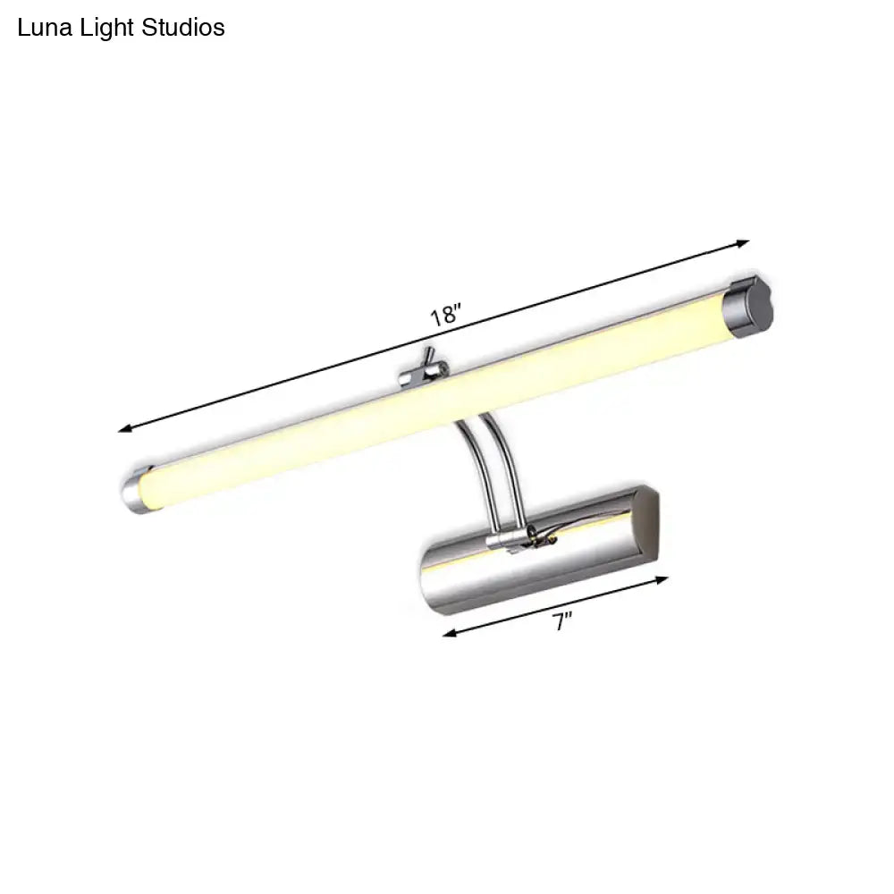 Modern chrome led indoor vanity light bathroom wall sconce