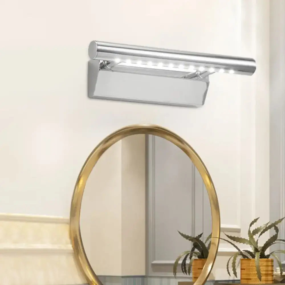 Modern chrome led vanity light bathroom sconce warm white light