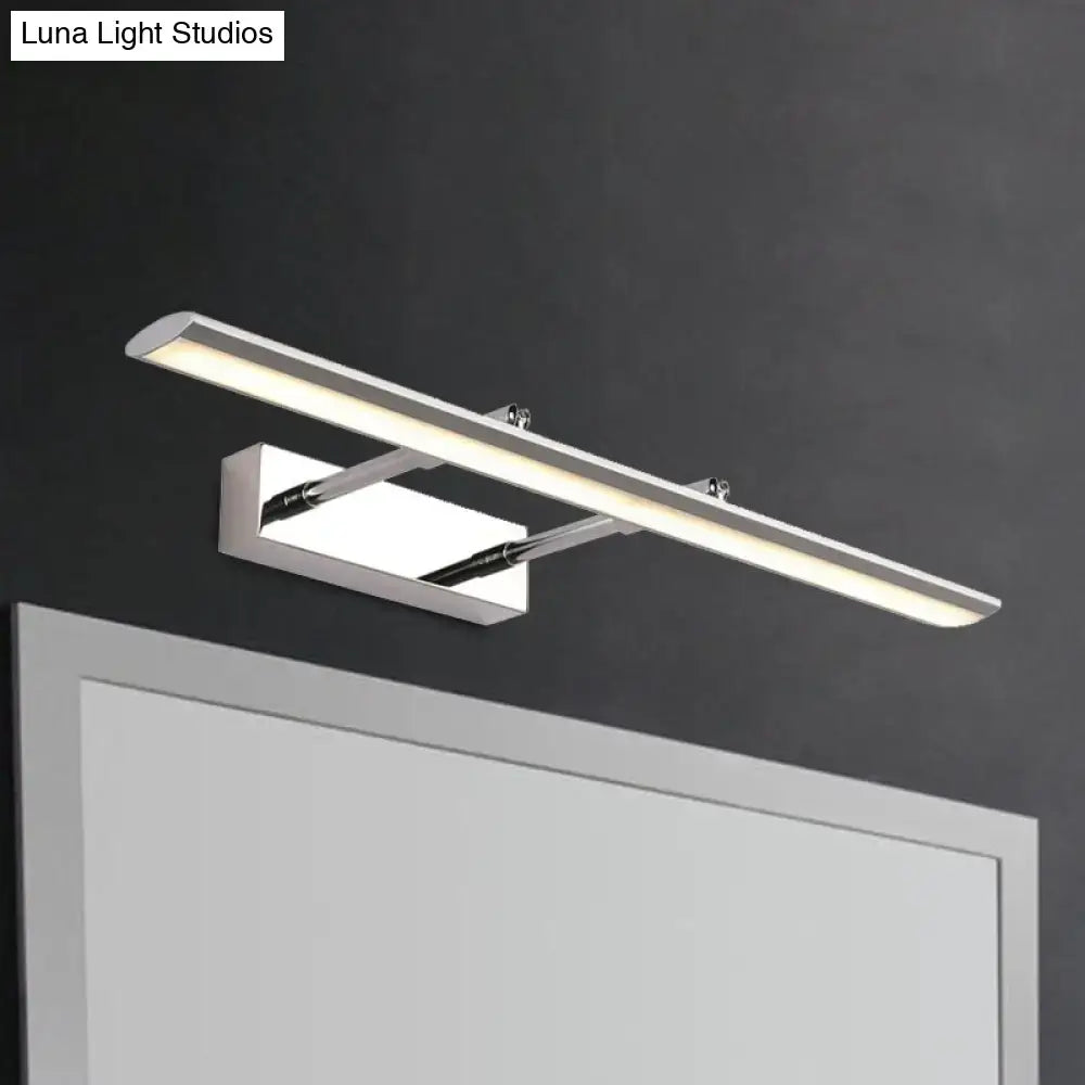Modern chrome led vanity light fixture bathroom led light type