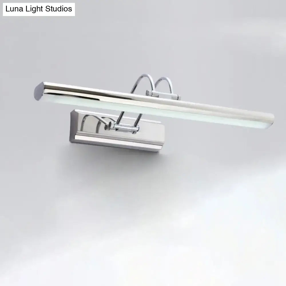 Modern chrome led vanity mirror light – bathroom wall fixture