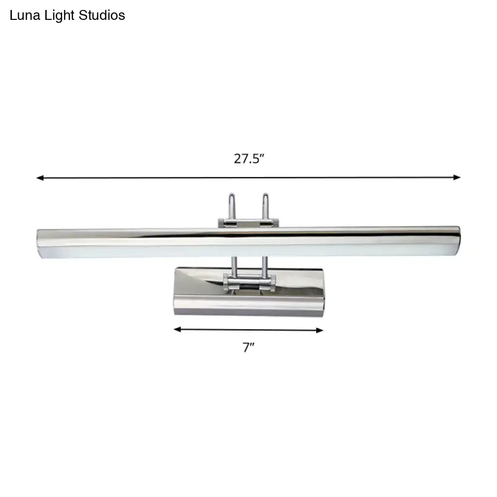 Modern chrome led vanity mirror light – bathroom wall fixture