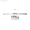 Modern chrome led vanity mirror light – bathroom wall fixture